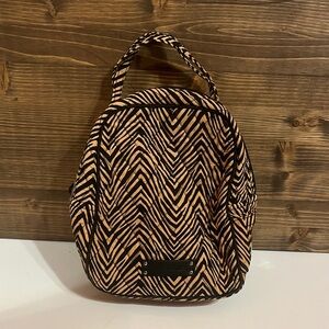 Vera Bradley Brown and Black Zebra Print Lunchbox